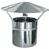 FUMAIOLO CINESE ACCIAIO INOX 5/10 MONOPARETE AISI 304 SILVER Ø 120 MM