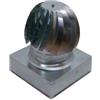 FUMAIOLI GIREVOLI ACCIAIO INOX 5/10 MONOPARETE BASE QUADRATA CM 32X32