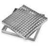 COPERCHIO CHIUSINO GRIGLIATO CON TELAIO ZINCATO CM 40X40