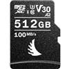 Angelbird 512GB AV PRO UHS-I microSD XC Memory Card con SD Adapter V30
