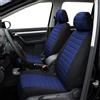 TOYOUN Coprisedili Anteriori Universali In Tessuto per La Maggior Parte Dei Furgoni, Suv, Camion, Coprisedili per Auto con Decorazione a Strisce 3D Blu