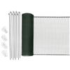 Kerbl Hobbyfarming Recinzione Universale Multifence, Lunga 12 m, Alta 0,90 m 8 aste di Montaggio, 16 picchetti a U, Verdi