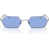 Ray-Ban Occhiali da Sole RB3728 003/80 Yevi Colore Argento/Blu Unisex