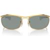 Ray-Ban Occhiali da Sole RB3119M 001/56 Olympian I Deluxe Oro/Blu Unisex