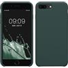 kwmobile Cover per Apple iPhone 7 Plus/iPhone 8 Plus Custodia - Back Case per Smartphone in Silicone TPU - Protezione Gommata - verde blu