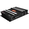 SRMAN Amplificatore per Auto in Lega di Alluminio Nero Ad Alta Potenza C-236 3800 W 2 Canali per Subwoofer per Auto