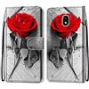 Mo-Somnus Cover per Samsung Galaxy J5 2017/ J530, Custodia in PU Pelle Magnetica Libro Flip Caso Antiurto Portafoglio [Supporto Stand] con Porta Carte e Cinturino da Polso Wallet Case (Rosa)