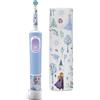 Oral-B Pro Kids Spazzolino Elettrico per Bambini con Personaggi Frozen Custodia da Viaggio, Creata in Braun, per Bambini Oltre 3 Anni