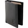MATADOR Slim Wallet Chicago - Portafoglio piccolo con scomparto portamonete e protezione RFID - Porta carte di credito per uomo - Custodia in vera pelle - Mini portafoglio - inclusa scatola regalo,