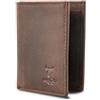 MATADOR Slim Wallet Chicago - Portafoglio piccolo con scomparto portamonete e protezione RFID - Porta carte di credito per uomo - Custodia in vera pelle - Mini portafoglio - inclusa scatola regalo,