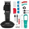 GAMMA+ Boosted UP Clipper Professionale con Prestazioni Migliorate, Tagliacapelli Uomo con Lama Regolabile con Motore Rotativo, 120 Min di Autonomia senza Fili, 3 Cover, 4 Pettini, Cavo USB Tipo-C
