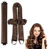 FIDWALL 2Pezzi Bigodini Morbidi per Dormire, Bigodino Lungo per Boccoli, Strumento per Lo Styling Fai-Da-Te, Tubo per Capelli Mossi, Boccoli Senza Calore per la Notte (Marrone)