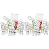 Bubble World - Party Bubbles - Bolle di Sapone - Confezione da 24pz - Tubetti monocolore e soffiatore integrato - Made in Italy