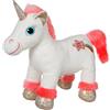 GIPSY TOYS - Peluche Lica Bella 22 cm bianco e rosa corallo - peluche per bambini - 071608