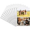 WWYSSZ 30 Pack 120 Tasche Bustine per Foto, Buste Trasparenti Anelli A4, per A5 Foto Sleeve Porta Cartoline per Raccoglitore a 2/3/4 Anelli Album Fotografico,2 Scomparti su Entrambi i Lati 213X152 mm