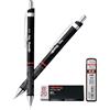 rOtring Tikky - Penna a sfera leggera e portamine, HB 0,5 mm, ricariche e gomma B20