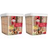 Quiko Hobby Farming Mangime per Uova Pollo 2kg - Mangime concentrato e condizionato ricco di proteine per polli, quaglie e pollame come le galline ovaiole - Con vitamine e miele (Confezione da 2)