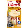 INABA Churu Senior Snack per Gatti Anziani con Pollo - 12 Pack (48 Stick x 14gr) - Cibo per Gatti Sopra i 10 Anni, con Omega 3, Taurina e Vitamina C & E, Snack Gatto Funzionale