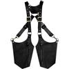 ASEELO Anti Theft Doppia Spalla Ascellare Bag/Tracolla Regolabile Tasca Tasca Portafoglio Soldi Bagno/Doppia Spalla Tasca Sport Vest Phone Bag, Nero