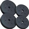 ScSPORTS® Dischi Pesi - Set da 15/25/30 kg, Cemento Plastica, Ø 30/31mm - Weight Plates, Piastre Pesi, Bilanciere, Manubri, Palestra da Casa, Fitness, Allenamento, Bodybuilding (15 KG (2x 5 + 2x 2.5))