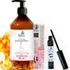Ritalia® Crema anticellulite 500ml + serum ciglia ingredienti BIO azione drenante gambe sgonfiante e pancia piatta. Crema rassodante corpo forte cellulite radicata e ostinata