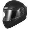 YEMA Casco Integrale Moto Scooter ECE Omologato - YEMA E13-0510321-MBXL Motorino Caschi Integrali Donna Uomo con Doppia Visiera Parasole, Nero opaco, XL