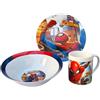 CARTOON set 3 pezzi in ceramica spiderman marvel tazza ciotola piatto stoviglie per bambini in confezione