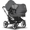 Bugaboo Navicella e Seduta Bugaboo Donkey 5 Duo Fratellare Graphite/Grey mélange-Grey mélange