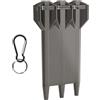 kwmobile Custodia per Freccette in Plastica - 3in1 Dart Case per 3 Frecce - Box Sagomato Porta Frecce - Cover Rigida Porta Freccette - Nero/Trasparente