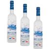 GREY GOOSE Premium French Vodka, Vol. 40%, 70 cl / 700 ml, pregiata vodka francese creata dal migliore grano monorigine francese e acqua sorgiva (Confezione da 3)
