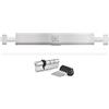 AETUHU Ckey, serratura blindata, orizzontale, a cilindro, per porta, 850 mm, colore bianco
