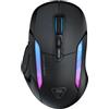 Turtle Beach Kone II Air: Mouse da gaming RGB wireless ed ergonomico, batteria con durata di 350 ore, Sensore ottico da 26 K di DPI, Switch ottici da 100 M di clic - Nero cenere
