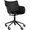 KARTELL sedia con braccioli poltroncina su ruote Q/WOOD - 5927-NN