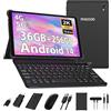 PIXGOOD 2K Tablet 10,4 Pollici, 4G LTE+5G WiFi, 36GB RAM+256GB ROM (2TB TF), Android 14 Tablet PC, Octa-Core, INCELL 2000 * 1200, 8000mAh, 13MP+8MP, GPS, Tablet in offerta con tastiera ect (Nero)