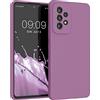 kwmobile Cover per Samsung Galaxy A53 5G Custodia - Back Case per Smartphone in Silicone TPU - Protezione Gommata - viola orchidea