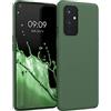 kwmobile Custodia Compatibile con OnePlus 9 (EU/NA Version) Cover - Back Case per Smartphone in Silicone TPU - Protezione Gommata - verde scuro