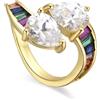 LUXENTER Anello con zircone lucido finitura oro 18k - Darbia, Metallo, Nessuna pietra preziosa