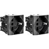 BTicino SL4140/16 Presa Multistandard, Antracite, 1 Pezzo (Confezione da 2)