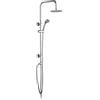 Ibergrif M20702 Sistema Docce con Deviatore, Colonna Doccia Senza Rubinetto, Cromo, Argento