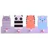 Nacnic Appendiabiti per bambini in stile nordico con 4 ganci rotondi, sicuro per i bambini. Appendiabiti colorato a tema per decorare la cameretta dei bambini.
