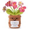 Aruigu Pocket Hug - Portafortuna a forma di fiori - Positive Potato Patate Serien all'uncinetto, regali di recupero, testimonianza, regalo di compleanno, amici, colleghi