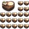 NUPTIO Portacandele In Legno 20 Pezzi Bomboniere di Nozze Gli Ospiti Regalo Ritorno Della Doccia Nuziale In Serie Portacandele Tealight Bomboniera Per La Doccia Del Bambino Personalizzato Battesimo