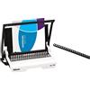 Fellowes Crc56275 Rilegatrice Star+ 150 A Dorsi Plastici, Capacità Di Rilegatura 150 Fogli & Plastic Combs- Round Back - Set Di 25 Dorsi Plastici, 10 Mm, Nero