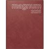 rido/idé Calendario a libro modello magnum (2025), 2 pagine = 1 settimana, 183 × 240 mm, 144 pagine, copertina in schiuma Catana, rosso vinaccia