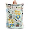 PTNQAZ Gil-more and Girls - Coperta in flanella per uomo e donna, adatta per tutte le stagioni, per divano, letto, soggiorno, coperta da viaggio (29 x 127 cm)