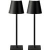 NOBILE LOVELYCARE 2 Lampada da tavolo senza fili Nero Led Touch Dimmerabile 3 modalità di luce Lampade ricaricabili impermeabile 3000-6500k