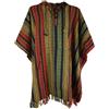 GURU SHOP, Poncho Hippie Chic, Ethno Poncho, Poncho Andino, Colorato, Cotone, Dimensione Indumenti:One Size, Giacche, Cardigan e Poncho