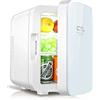 Generic Mini frigorifero Piccolo frigorifero 10L Piccolo frigorifero Mini piccola refrigerazione domestica Frigorifero per auto Dormitorio Porta singola Auto Casa Tipo a doppio uso (Colore: Blu)