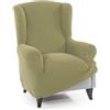 FAVERTI® Fodera super elastica per poltrona, 1 posto da 70 a 100 cm, modello Novele, pistacchio | protezione di qualità in tessuto jacquard in cotone | protezione per poltrona paraorecchie