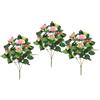 Flair Flower Bouquet di rose artificiali, 34 cm, set da 3 pezzi, rosa artificiale, fiori artificiali, bouquet di rose, bouquet di rose selvatiche, bouquet di fiori, decorazione per matrimoni, rosa